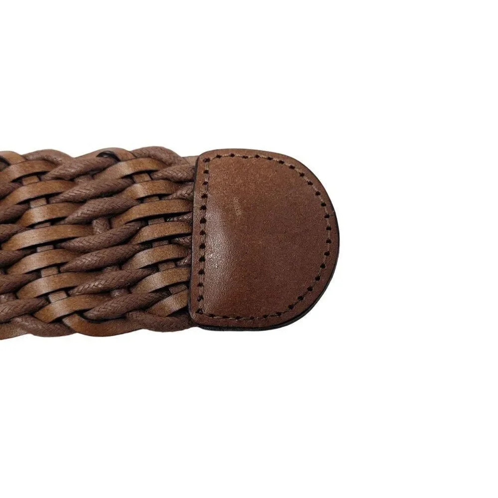 Vintage Braided Brown Belt 10 Unique Woven Braided‎ Boho Cottage Core Country